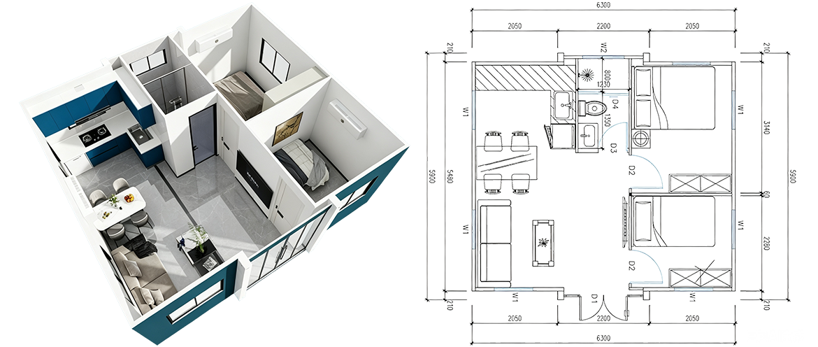 37㎡ Floor Plan