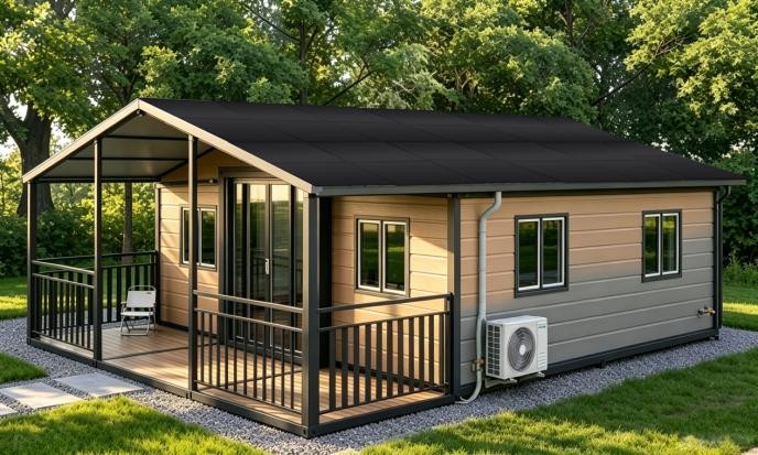 Shinson Launches Foldable Solar Prefab House: A New Solution for Off-Grid Living