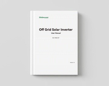 Shinson Off Grid Solar Inverter OG-1P6K5-DT - User Manual