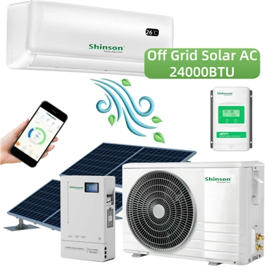 3P 24000btu DC48v Solar Off-grid Air Conditioner Solar Powered Air Conditioners for Home Usage